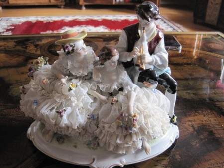 1606 - Rokoko skupina  Unter Weisbach - Schaubach  25 x 15 cm , V - 20 cm  - 4 300 kc